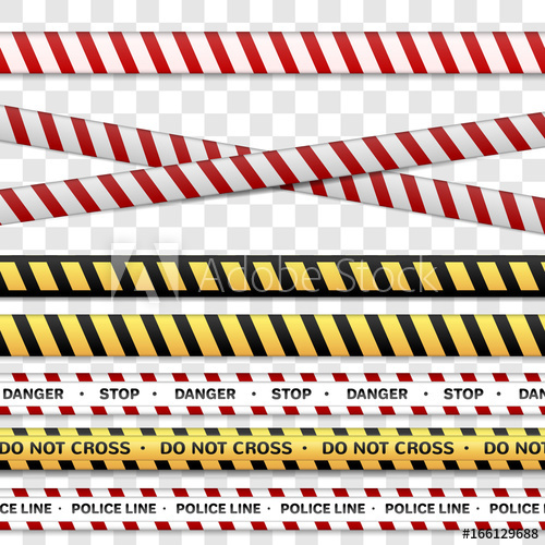 500x500 Police Line And Danger Do Not Cross Vector Illustration