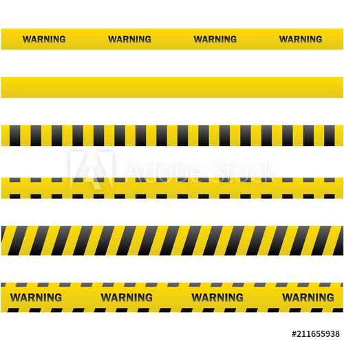 500x497 Police Line And Do Not Cross, Danger Tapes Vector Illustration