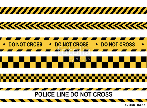 500x366 Police Line And Do Not Cross Stock Image And Royalty Free Vector