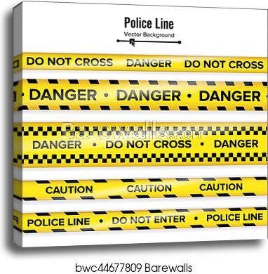 382x390 Yellow With Black Police Line Do Not Cross, Danger, Caution