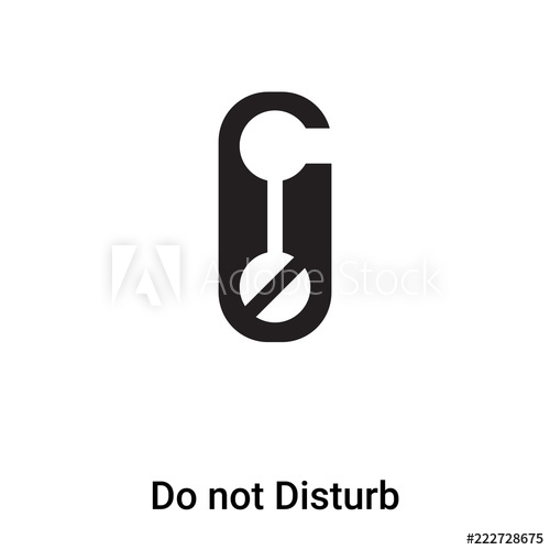 500x500 Do Not Disturb Icon Vector Isolated On White Background, Logo