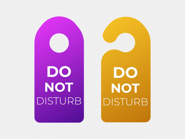 626x469 Do Not Disturb Sign Vector Premium Download