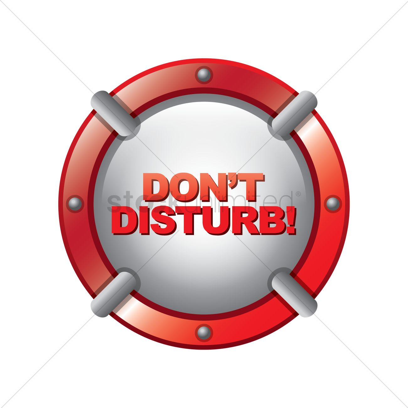 1300x1300 Do Not Disturb Sign Vector Image