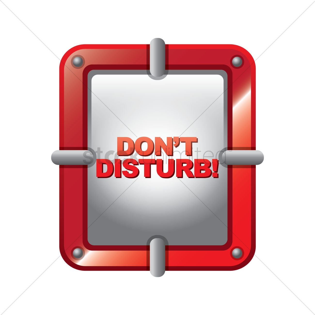 1300x1300 Do Not Disturb Sign Vector Image