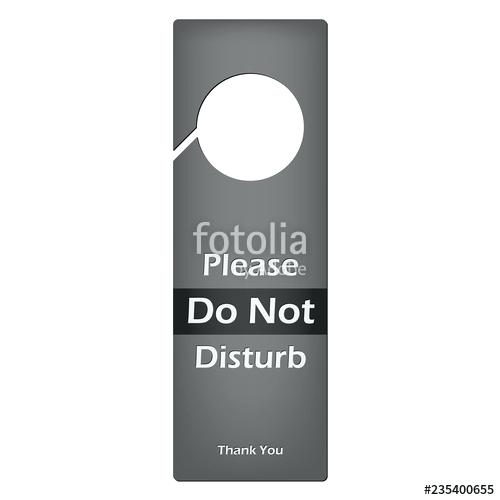 Do Not Disturb Sign Vector at Vectorified.com | Collection of Do Not ...