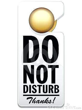 337x450 Do Not Disturb Sign Vector Illustration Template Illustrator