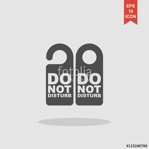 500x500 Do Not Disturb Sign Vector Illustration Stock Image And Royalty