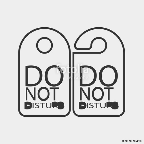 500x500 Do Not Disturb Vector Icon Solid Grey Stock Image And Royalty
