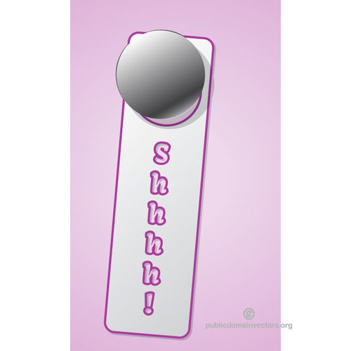 500x500 Do Not Disturb Vector Label