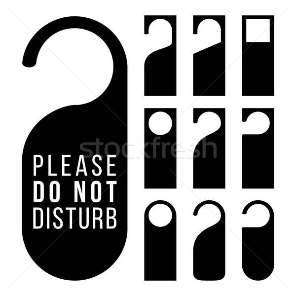 600x600 Door Hanger Blank Set Hostel, Hotel Hanger Door Knob Sign Do Not