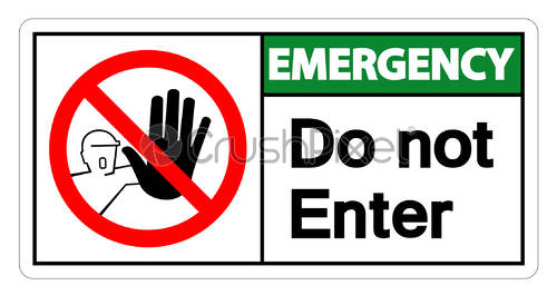 Emergency Do Not Enter Symbol Sign Isolate On White Background 500x265 Emergency Do Not Enter Symbol Sign Isolate On White Background