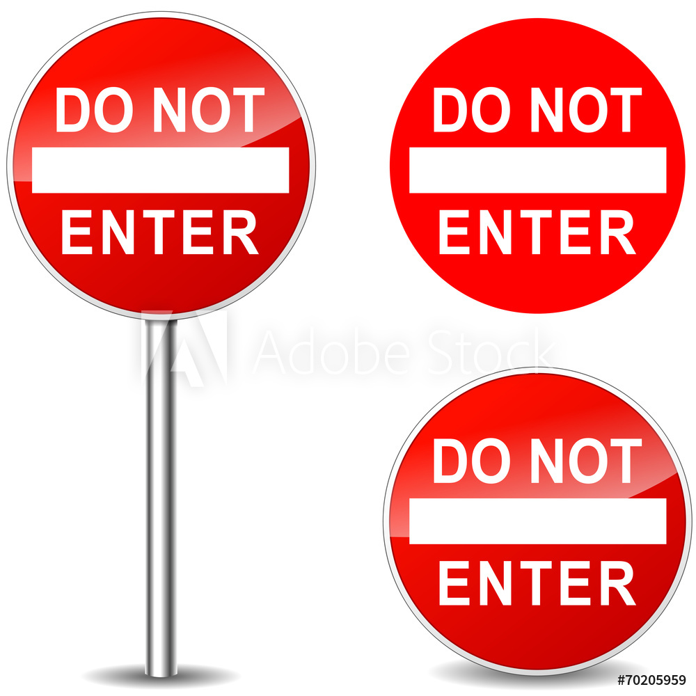 Photo Art Print Vector Do Not Enter Signs Europosters 1000x1000 Photo Art Print Vector Do Not Enter Signs Europosters