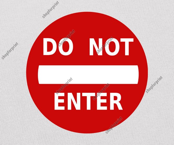 Do Not Enter Sign Vector Image 600x500 Do Not Enter Sign Vector Image
