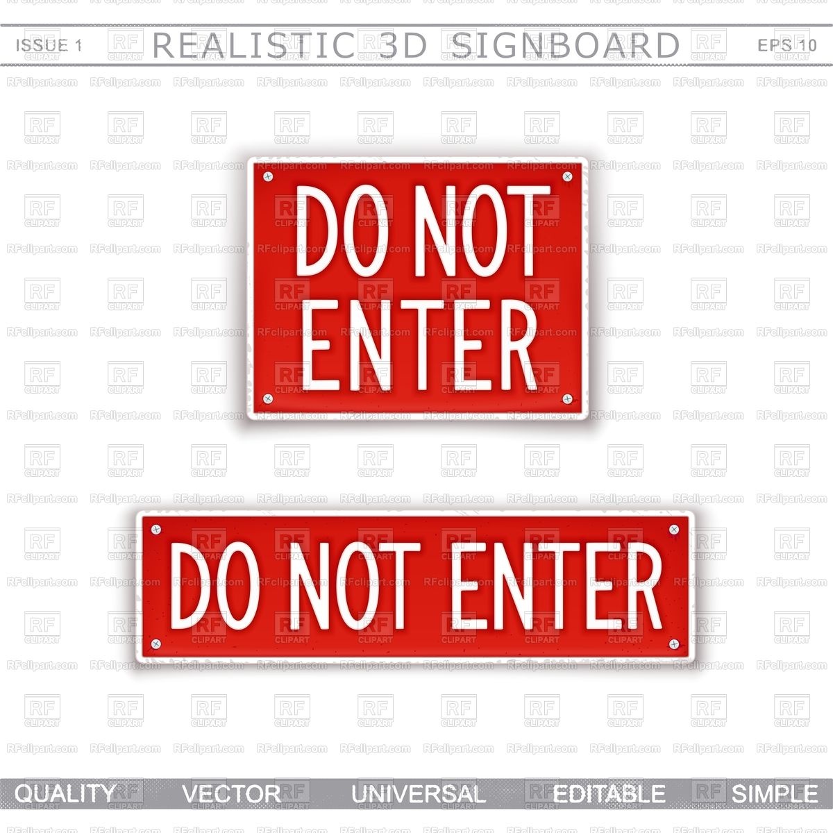 Do Not Enter Warning Signboard Vector Image Of Signs, Symbols 1200x1200 Do Not Enter Warning Signboard Vector Image Of Signs, Symbols