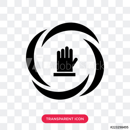 500x500 Do Not Touch Vector Icon Isolated On Transparent Background, Do