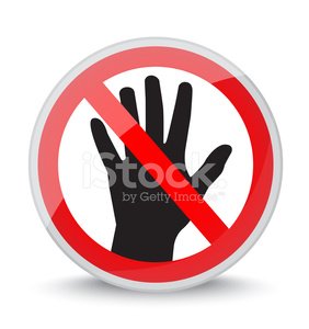 282x300 Do Not Touch Stock Vectors