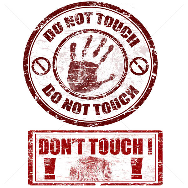 600x600 Do Not Touch Stamps Vector Illustration Balint Roxana