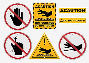 310x221 Realistic Do Not Touch Vector Free Graphics Uihere