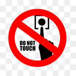 260x260 Do Not Touch Clipart