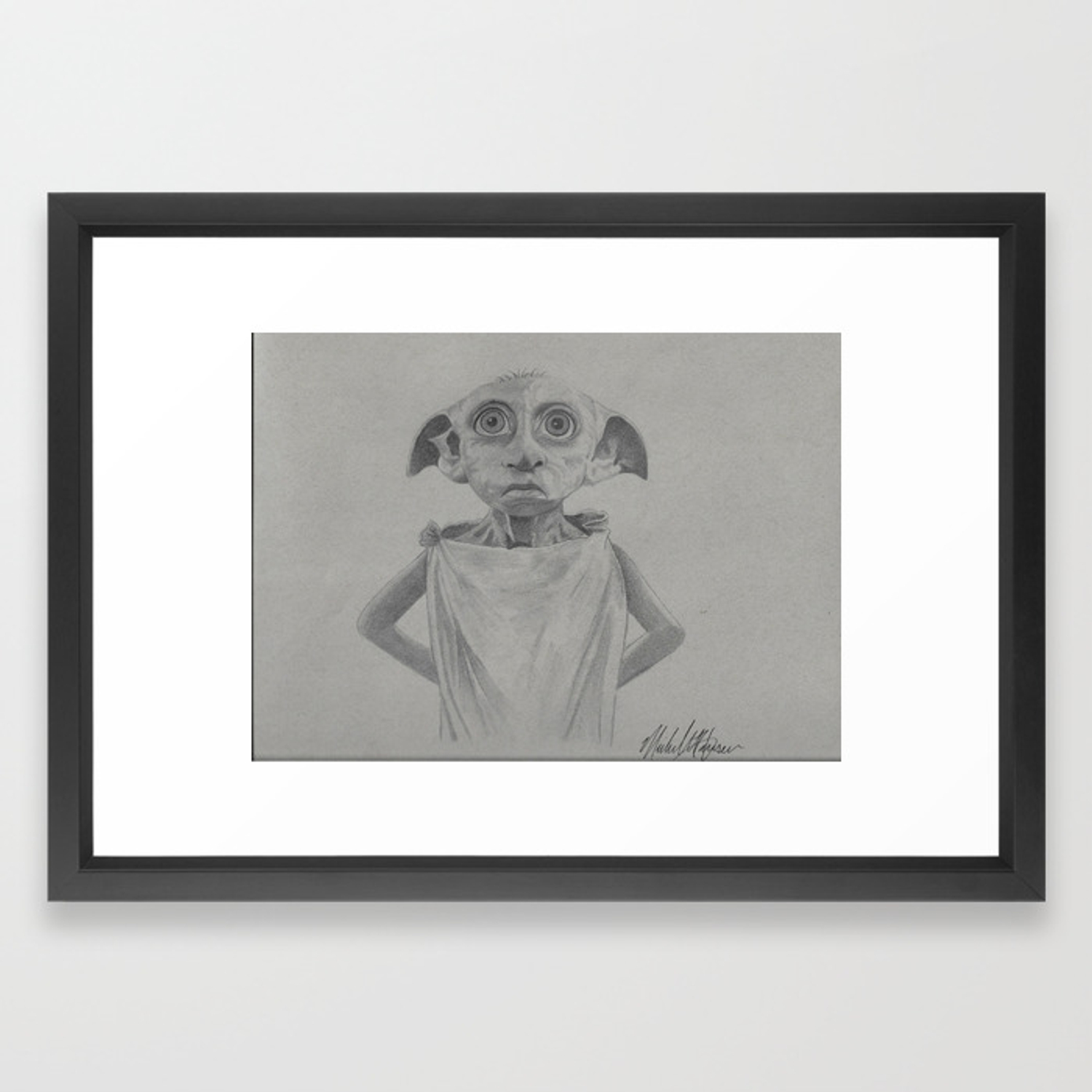 1500x1500 Dobby Is Free Elf Framed Art Print
