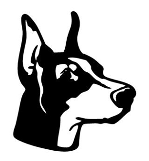306x330 Collection Of 'doberman Head Silhouette' Download More Than