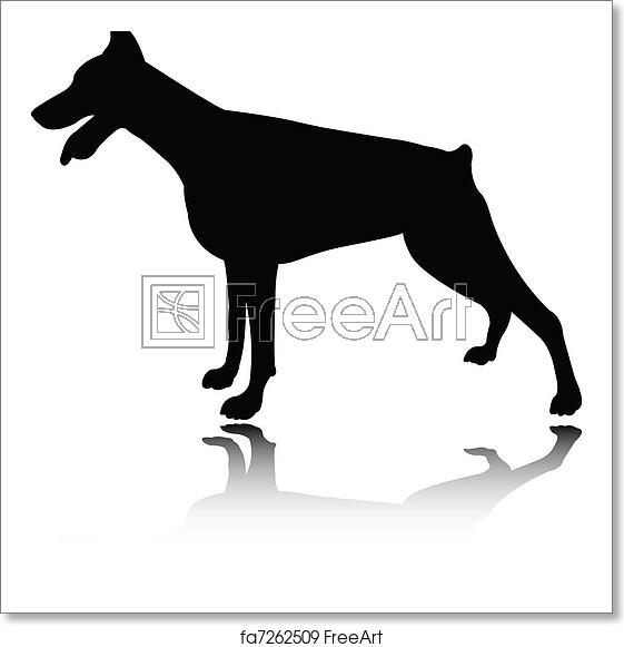561x581 Free Art Print Of Doberman Doberman