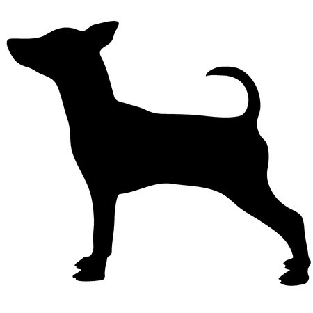 450x450 Silhouette Of A Dog Vector Illustration Of Doberman Pinscher