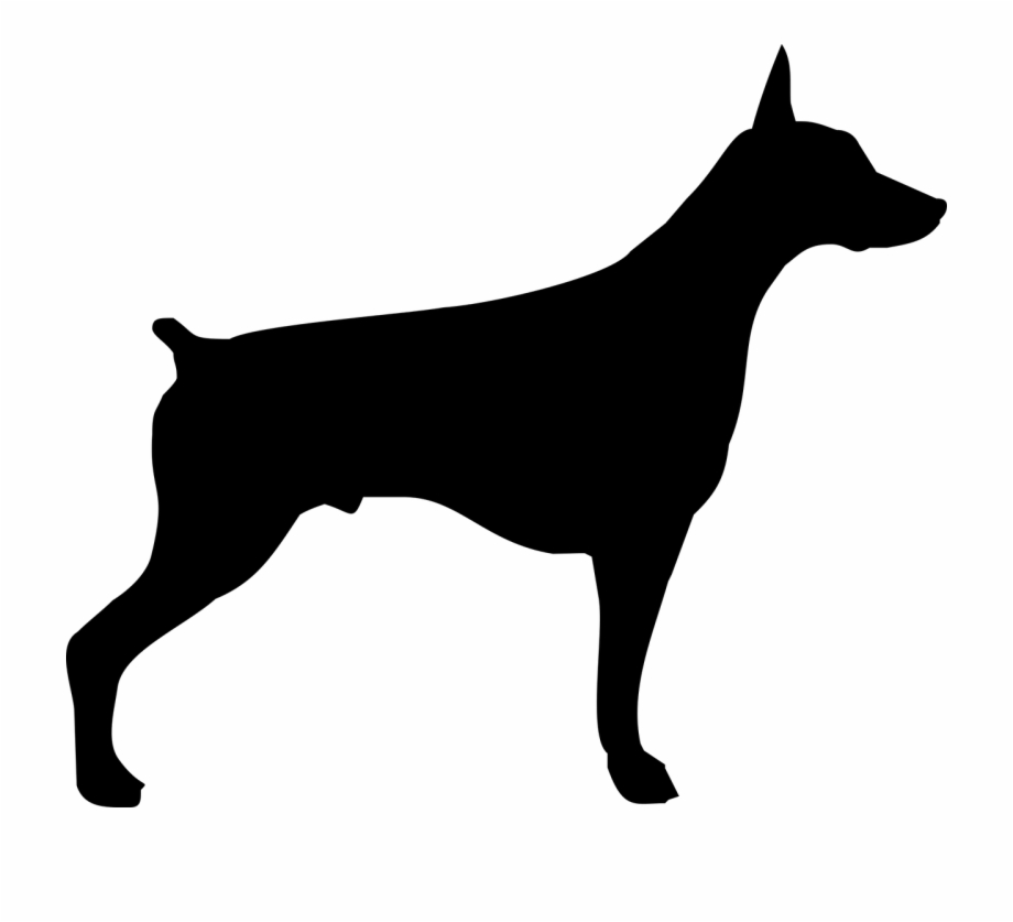 Doberman Silhouette Vector at Vectorified.com | Collection of Doberman ...