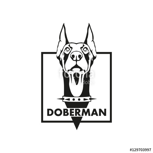500x500 Doberman Logo Stock Image And Royalty Free Vector