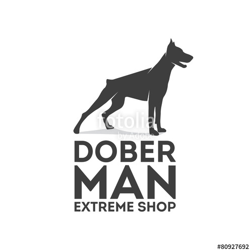 500x500 Doberman Vector Logo Stock Image And Royalty Free Vector