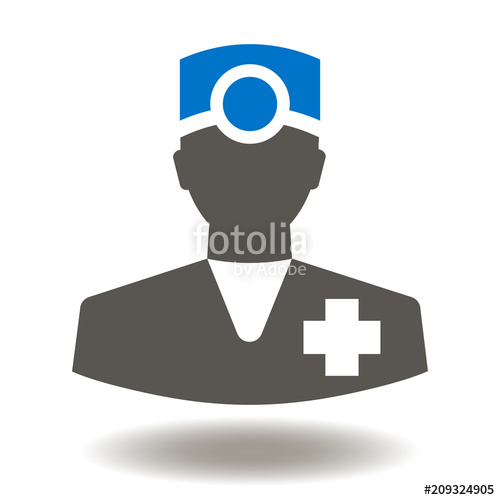 500x500 Doctor Icon Vector Medical Worker Illustration Dentist Logo