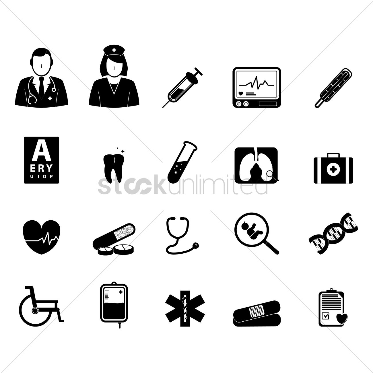 1300x1300 Doctor Icons Vector Image