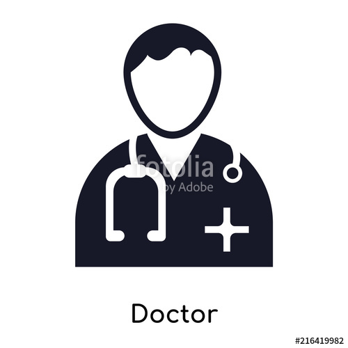 500x500 Doctor Icon Isolated On White Background Modern And Editable