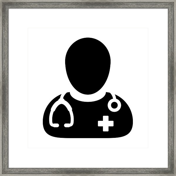 600x600 Doctor Icon Vector Medical Consultation Male Physician Person