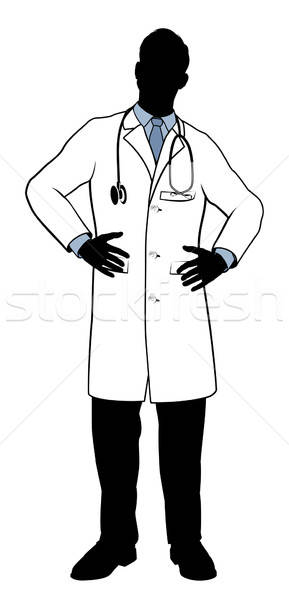 289x600 Doctor Silhouette Vector Illustration Christos Georghiou