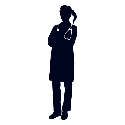 512x512 Female Doctor Silhouette