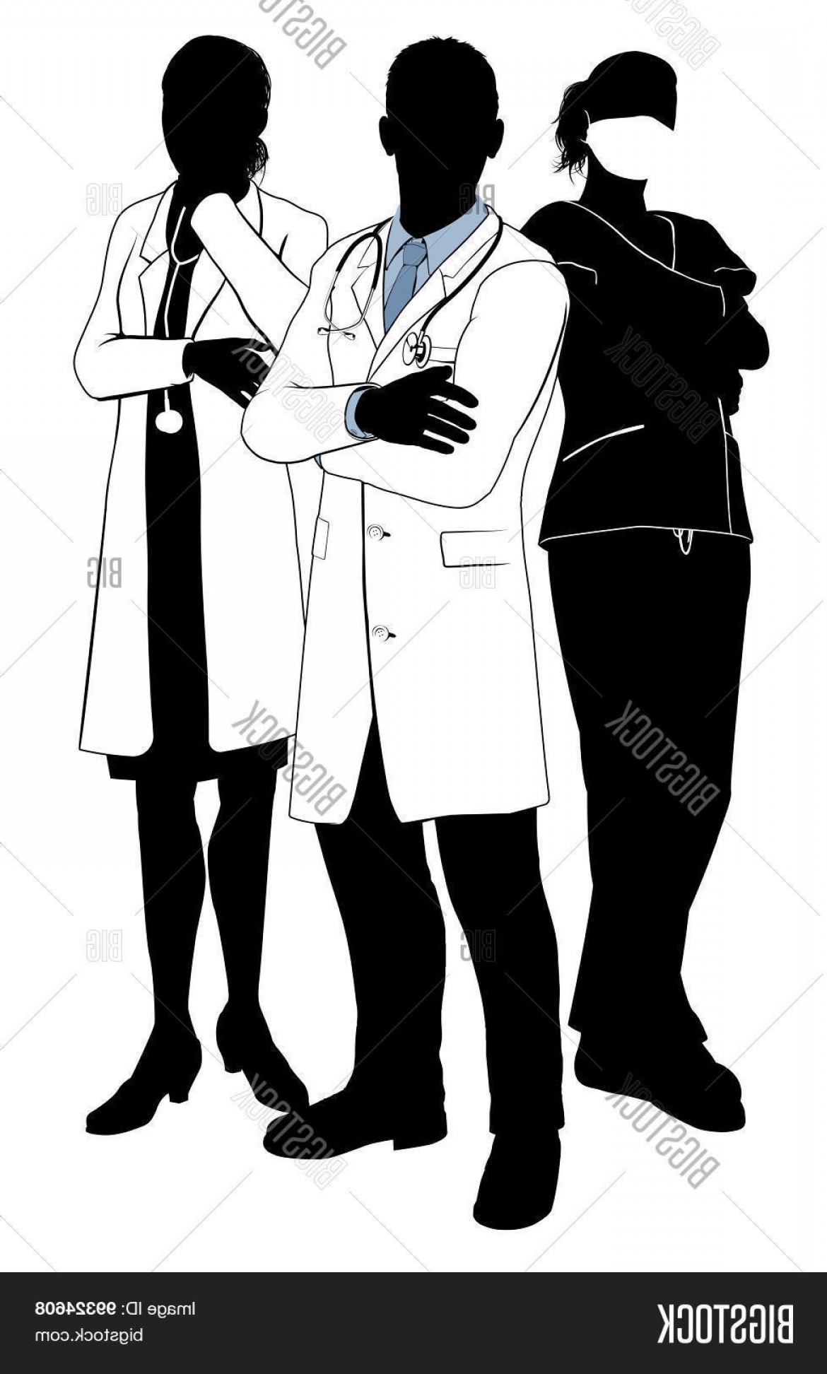 Doctor Silhouette Vector at Vectorified.com | Collection of Doctor ...