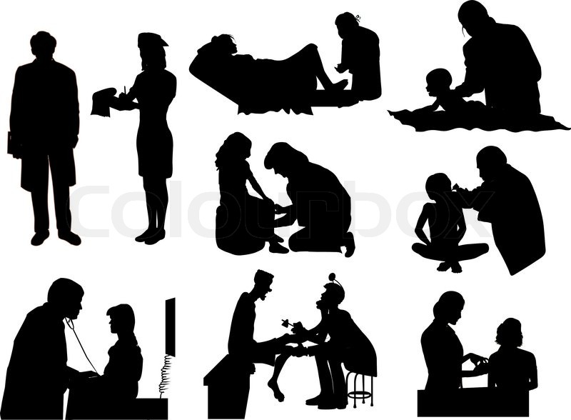 800x588 Vector Silhouettes Of Different Stock Vector Colourbox