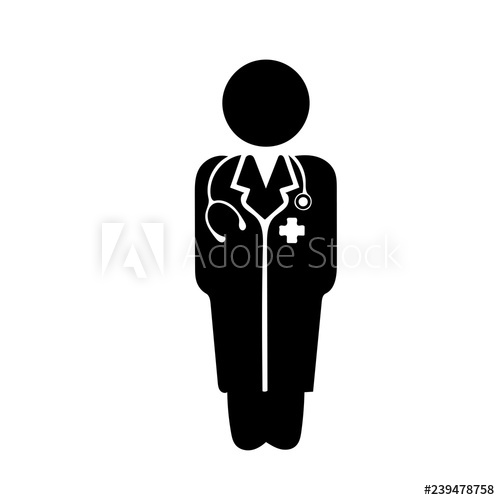 500x500 Doctor Silhouette Isolated