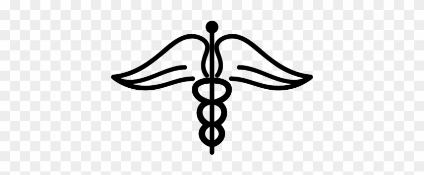 840x347 Winged Medical Symbol Vector