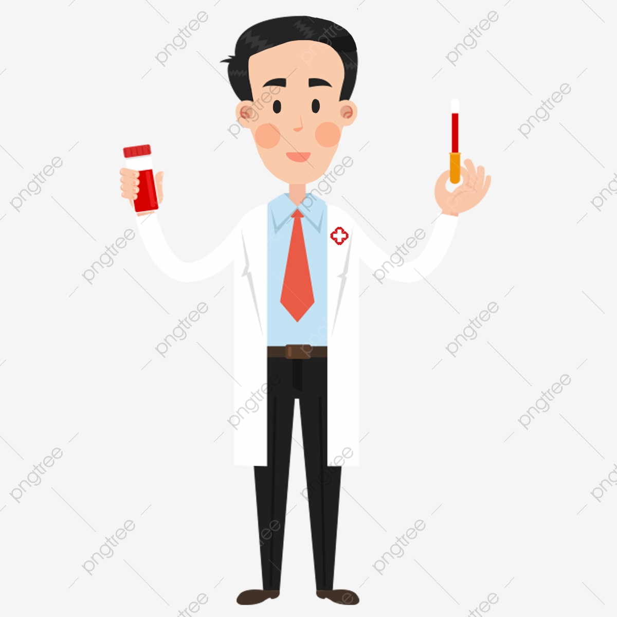 1200x1200 Cartoon Male And Female Doctor Vector, Cartoon Vector, Doctor