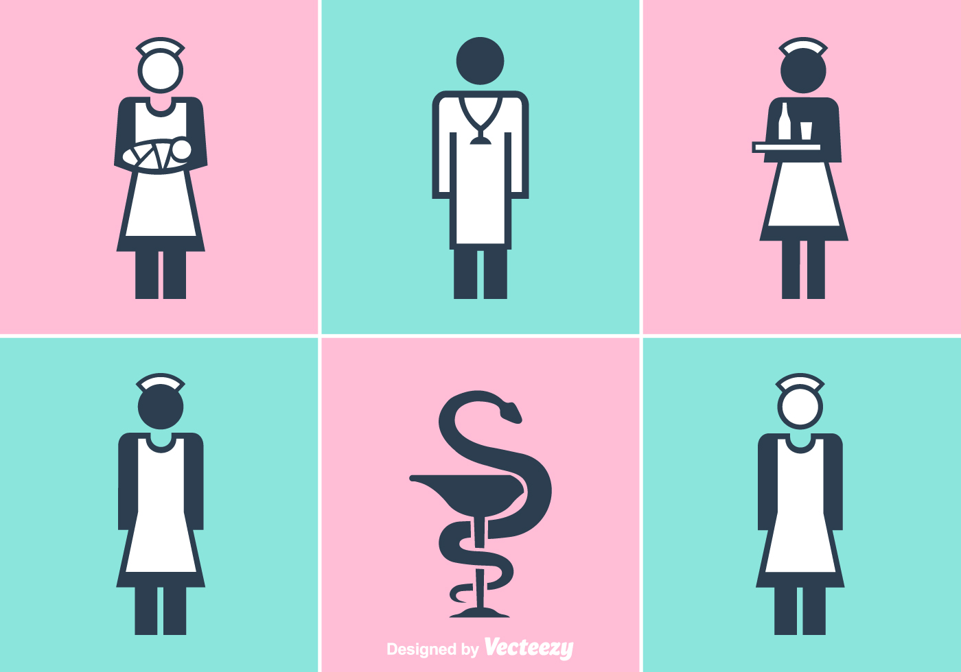 Free Nurse And Doctor Vector Icons 1400x980 Free Nurse And Doctor Vector Icons