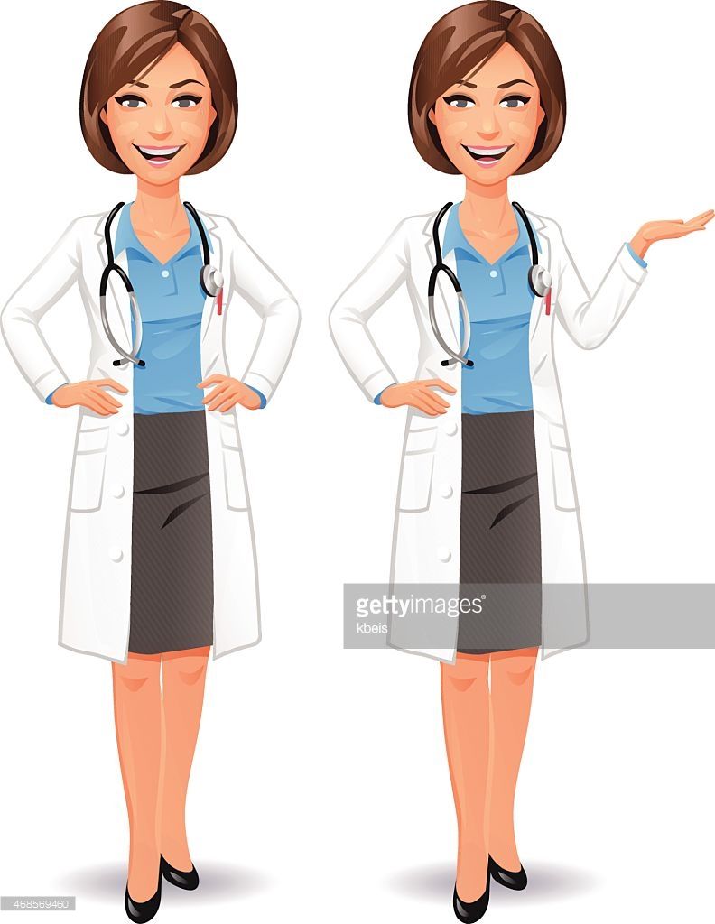 Vector Art Female Doctor Standing With Hands On Hips Character 792x1024 Vector Art Female Doctor Standing With Hands On Hips Character