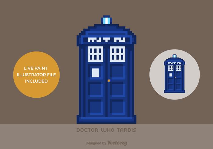Free Vector Pixel Doctor Who Tardis 700x490 Free Vector Pixel Doctor Who Tardis