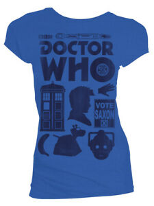 New Doctor Who Vector Icons Tenth Doctor Distressed Print Juniors 225x300 New Doctor Who Vector Icons Tenth Doctor Distressed Print Juniors