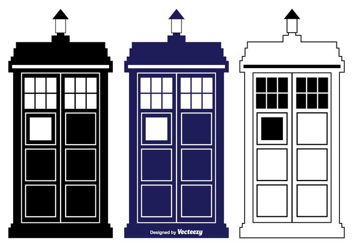 Tardis Vector Silhouette Shapes 700x490 Tardis Vector Silhouette Shapes