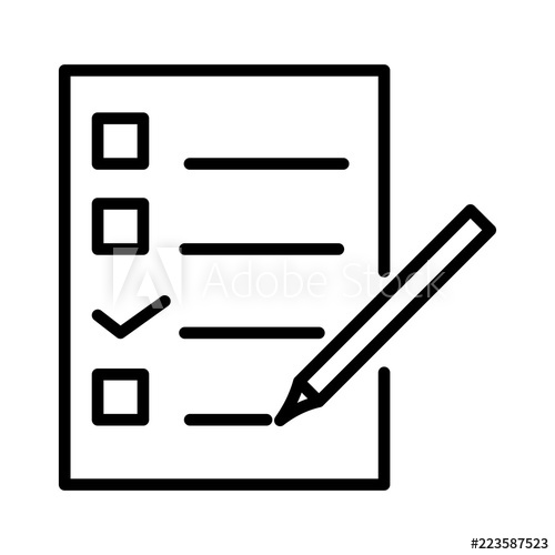 Checklist Document With Pencil Vector Notepad Paper Document Icon 500x500 Checklist Document With Pencil Vector Notepad Paper Document Icon
