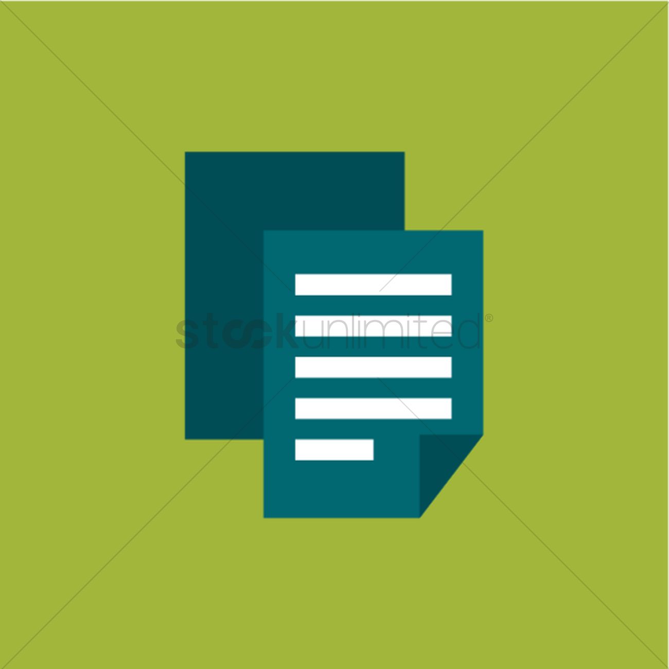 1300x1300 Document Vector Image