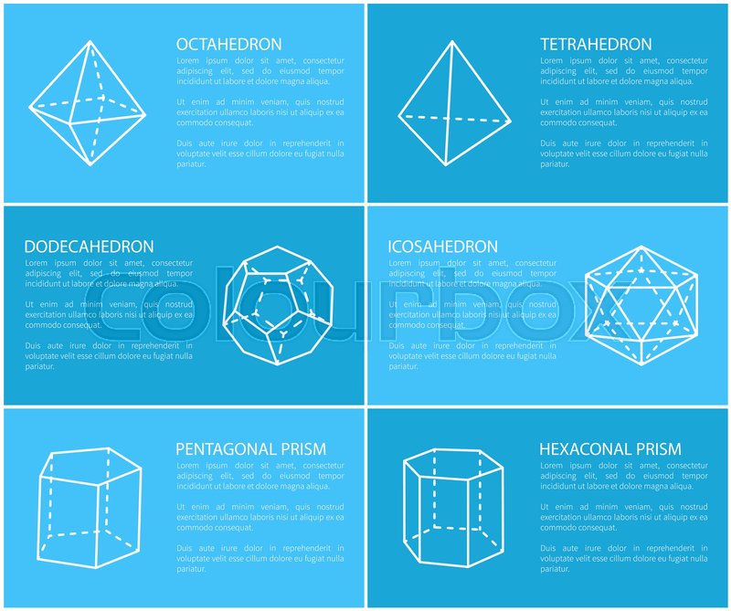 800x669 Dodecahedron And Octahedron, Stock Vector Colourbox