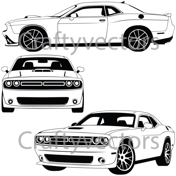 Dodge Challenger Logo Vector at Vectorified.com | Collection of Dodge ...